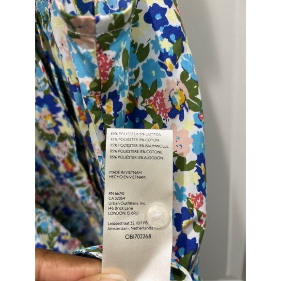 Maeve Anthropologie Floral Tie Front Sleeveless Women's Top Sz Small - Picture 6 of 11